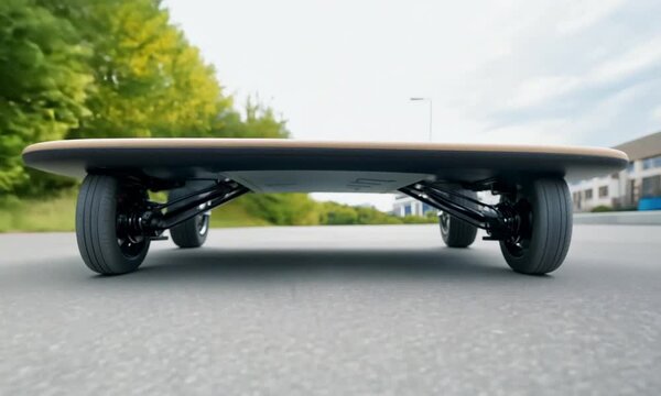  Side View of a Modern Skateboard.