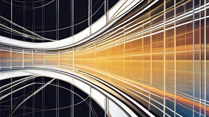 Obraz premium stylish background of abstract wireframe. components of contemporary scientific or technology art. surface-level representation. Vector.