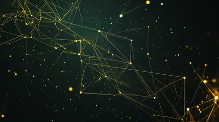 Abstract business connection of lines from nodes It is connected to endless nodes and represents the innovation of communication cyber security in the network background