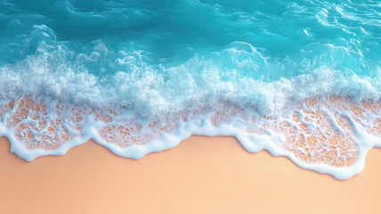 Light Blue Sea and Sandy Beach Background