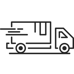 Fast Delivery Line Icon