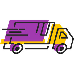 Fast Delivery Line Icon