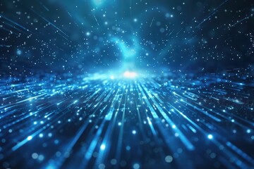 Abstract Blue Digital Background