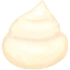 whipping cream cake topping