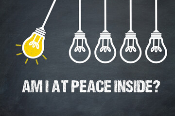 Fototapeta premium Am I at peace inside? 