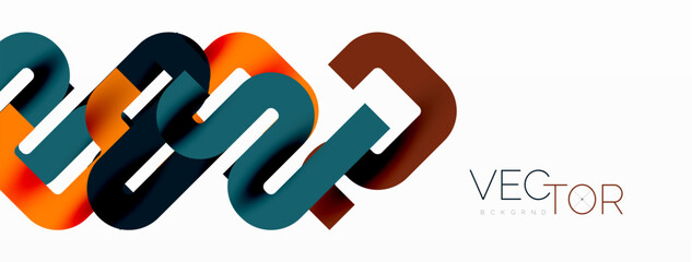 Abstract background curvy lines, minimal geometric design template