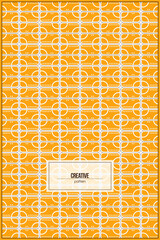 creative pattern of multiple orange rectangle