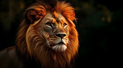 Fototapeta premium LION. ILLUSTRATION CONCEPT