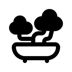 bonsai line icon