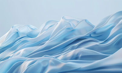 Obraz premium blue silk background