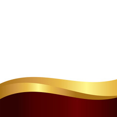 Modern Wavy Footer Decoration