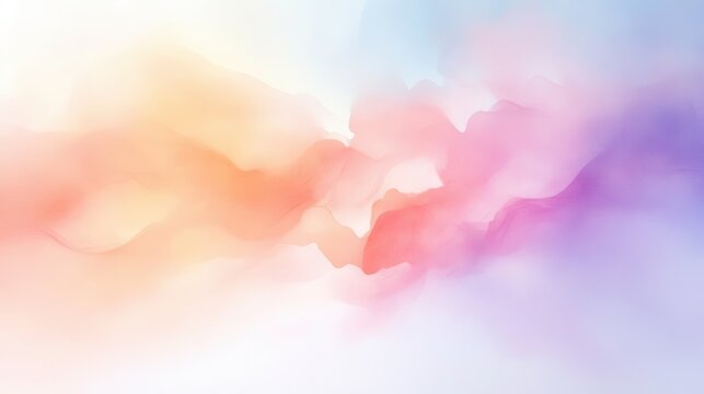 A colorful, abstract painting with a pink and orange hue. The painting is full of swirls and lines, giving it a sense of movement and energy. The colors seem to be blending together. Overall