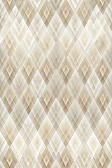 Abstract Geometric Tile Pattern - Beige and White:  A stylish and minimalist abstract geometric pattern in subtle shades of beige and white, featuring overlapping diamond shapes that create a seamless