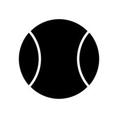 Vector tennis ball closeup isolated on white background.