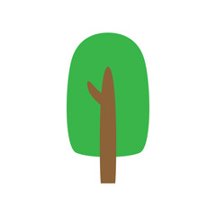 Tree icon vector. Plant illustration sign. Garden symbol or logo.