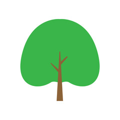 Tree icon vector. Plant illustration sign. Garden symbol or logo.
