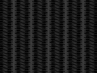 Black abstract background design. Modern metal, steel, iron pattern (guilloche curves) in monochrome colors. Premium texture for banners, business backgrounds. Dark horizontal vector template.