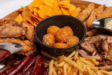 meat mix with snack chips