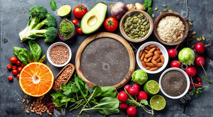 healthy balanced diet food ingredients