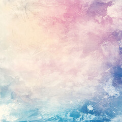 A faded watercolor background with soft pastel tones.
