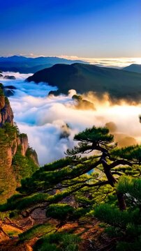 T2 In the evening of Huangshan - Generative AI