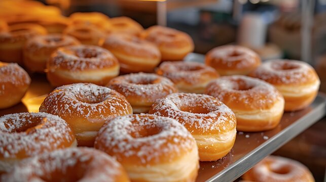 Traditional sugar donuts and the sima