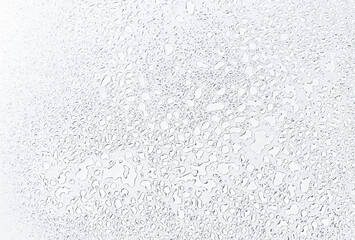 Abstract clear water drops on white background, water drops pattern background