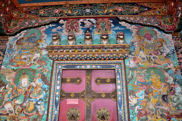 Boudanath is the most famous landmark in Kathmandu, Nepal