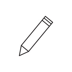 Fototapeta premium pencil, write or compose line art icon for apps and websites