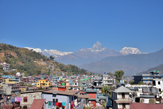 Sarangkot is the most famous landmark in Pokhara, Nepal