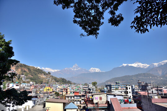 Sarangkot is the most famous landmark in Pokhara, Nepal