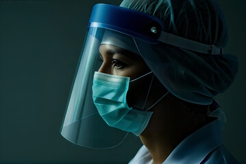 portrait of a person in a hood