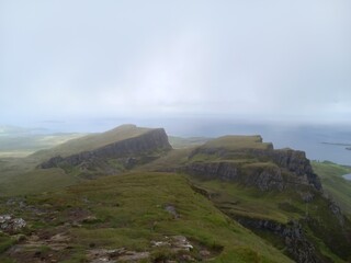 Quiraing walk Ilse of Skye Schotland Green holiday