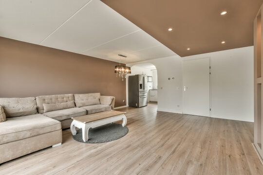 Modern living room with elegant interior design
