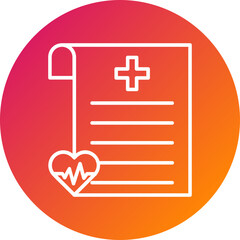 Obraz premium Health Graph Vector Icon Design