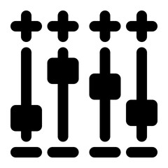 Fototapeta premium equalizer, audio, equalizing, effect, sound solid or glyph icon