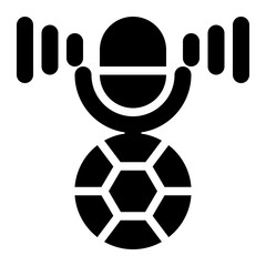 Obraz premium sport podcast, sports, football, podcast, podcasting solid or glyph icon