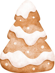 Watercolor Christmas Cookie