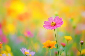 cosmos flowers background