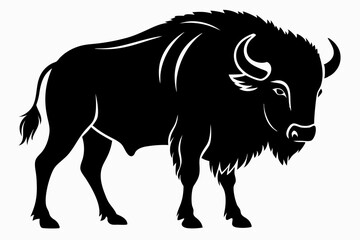 Buffalo Silhouette Vector Illustration