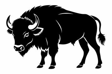 Buffalo Silhouette Vector Illustration