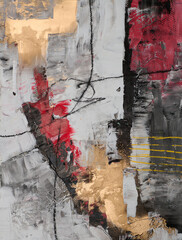 Colorful modern artwork, abstract paint strokes, oil painting on canvas. Acrylic art, artistic texture. Brush daubs and smears grunge background, hand painted pattern