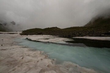 Frozen lake
