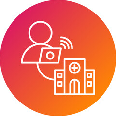 Hospital Vector Icon Design