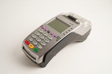Payment POS terminal for finance and shopping business and technology.