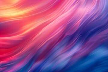 Abstract background with colorful waves and blurred lines, soft gradient and smooth textures, vibrant colors of abstract landscape. Minimalist design wallpaper or poster art.