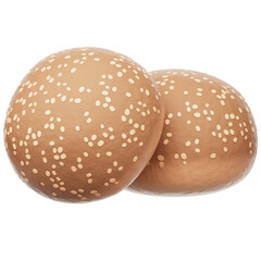 Breads 3D Rendering Icon Isolated Transparent Background	