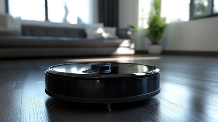 close up of a cleaning robot