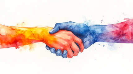 Gentle Watercolor Illustration of Kindness with Compassionate Imagery and Smooth Gradients