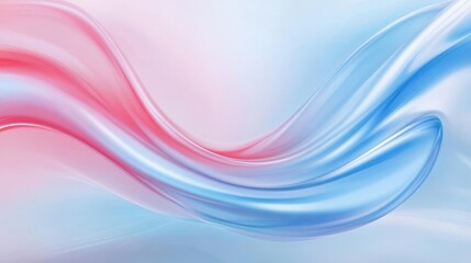 Fototapeta premium A blue and pink wave with a white background. The colors are vibrant and the wave appears to be flowing